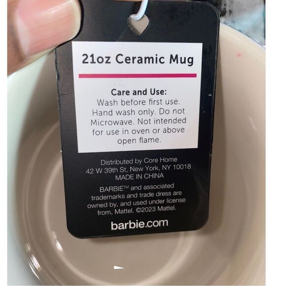 NEW BARBIE California Dreams 21oz Pink SoftTouch Matte Finish Mug - Picture 5 of 7